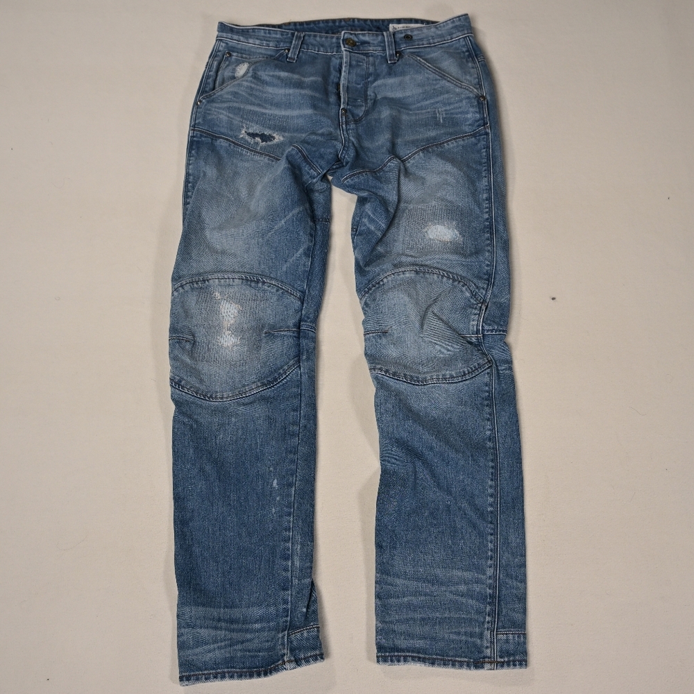 G Star RAW Jeans Mens 30x30 5620 3D Tapered Double Knee Streetwear